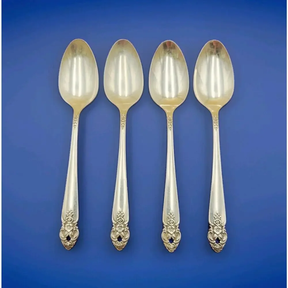 Oneida DISTINCTION Silverplate Prestige 1951 Silverplate Teaspoon Set of 4